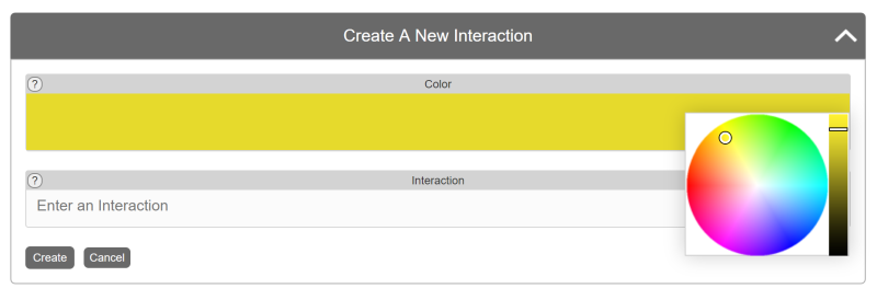 Create Interaction