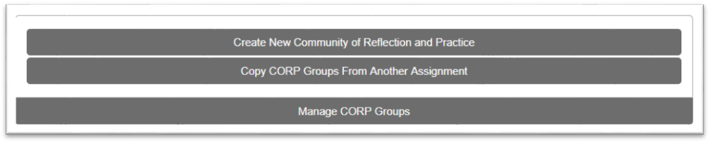 How to Copy CoRP Groups