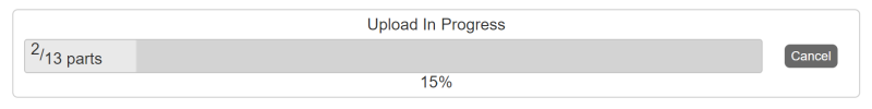 Video Upload In Progress